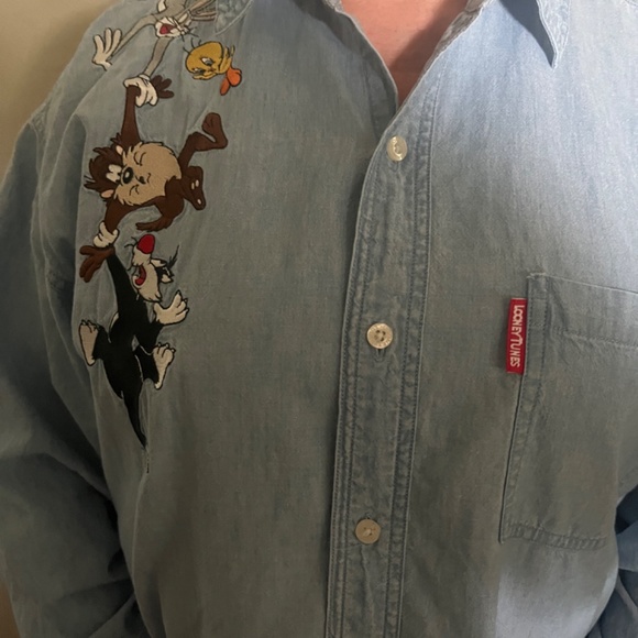 Vintage Looney Tunes cotton shirt - Picture 2 of 11